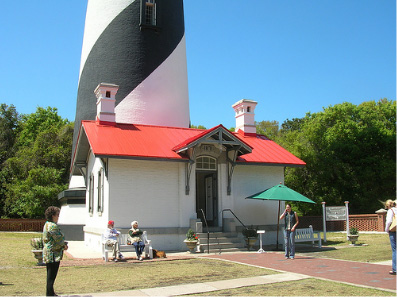 Le pied du phare de St Augustine