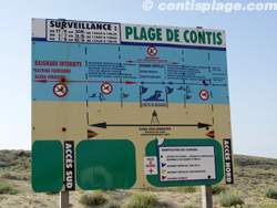 Informations sur la surveillénce des plages de Contis