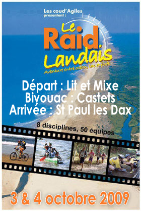 Affiche 2009 du Raid Landais