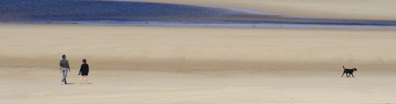 La plage de Contis dans le Sud-Ouest de la France